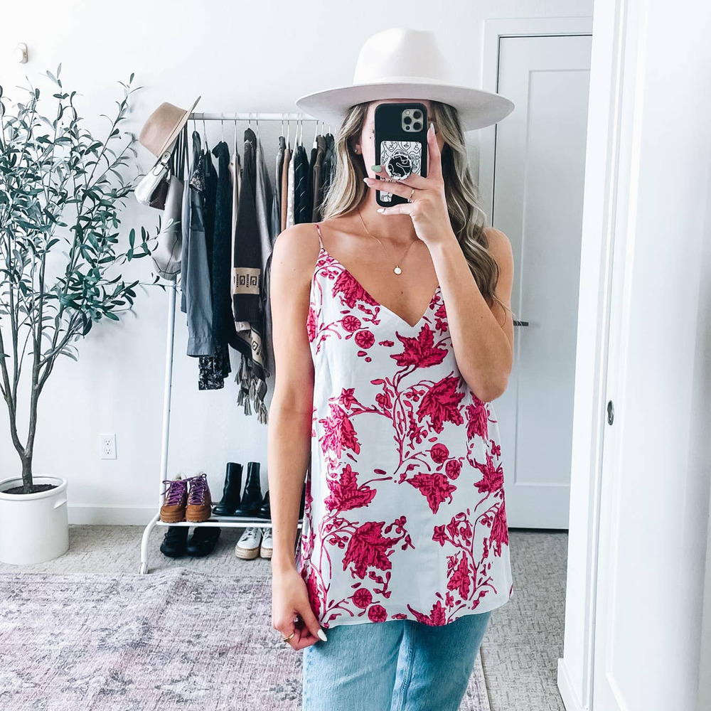 CLUB MONACO Floral Cami Tank‎ Top